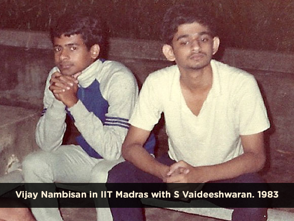 Vijay Nambisan in IIT Madras with S Vaideeshwaran. 1983